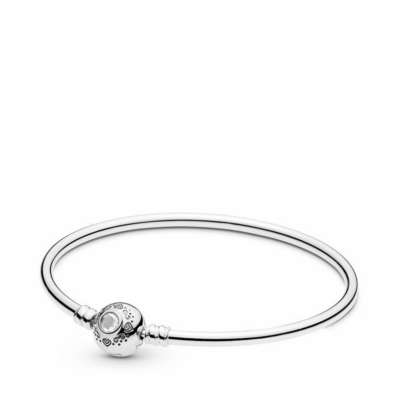 Pandora Australia Disney, Princess Jasmine & Aladdin Bangle Bracelet - Sterling Silver | PVLMZF326